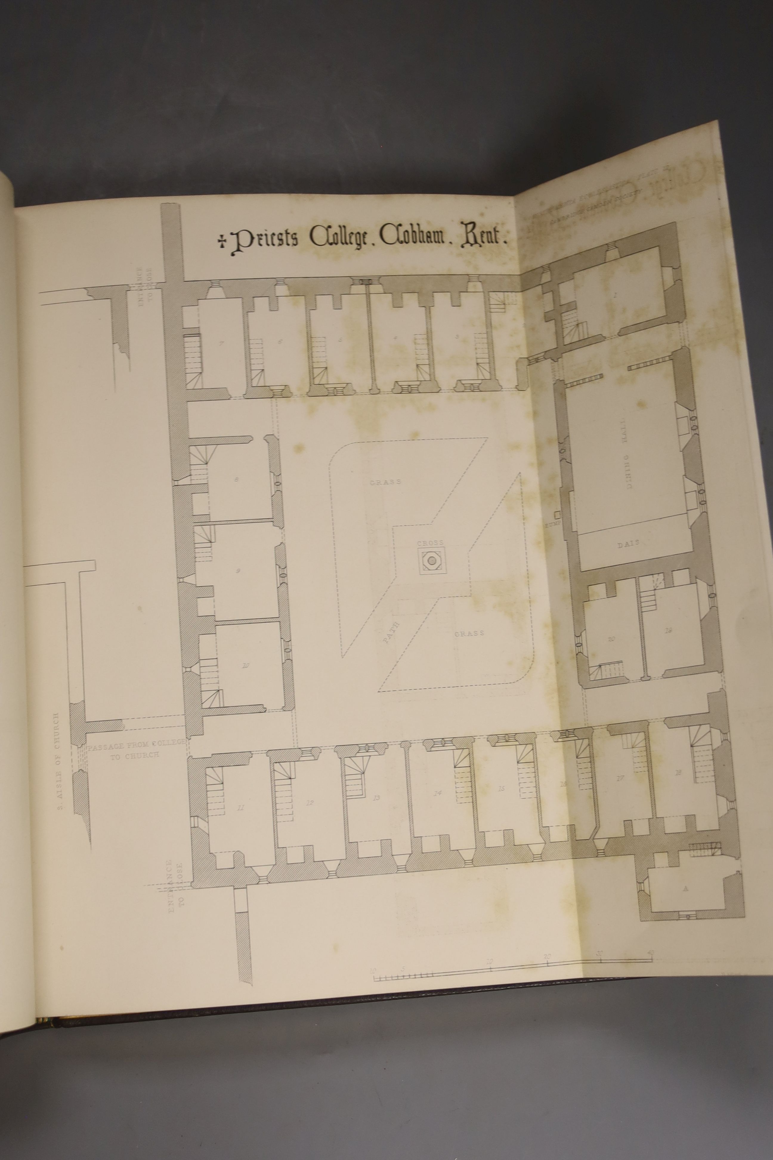 Instumenta Ecclesiastica, edited by the Ecclesiological late Cambridge Camden society, John van Voorst, London together with Gilbert White, Natural History and Antiquities of Selbourne in the county of Southampton, Macmi